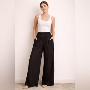 Zara Brown Wide-Leg Pants